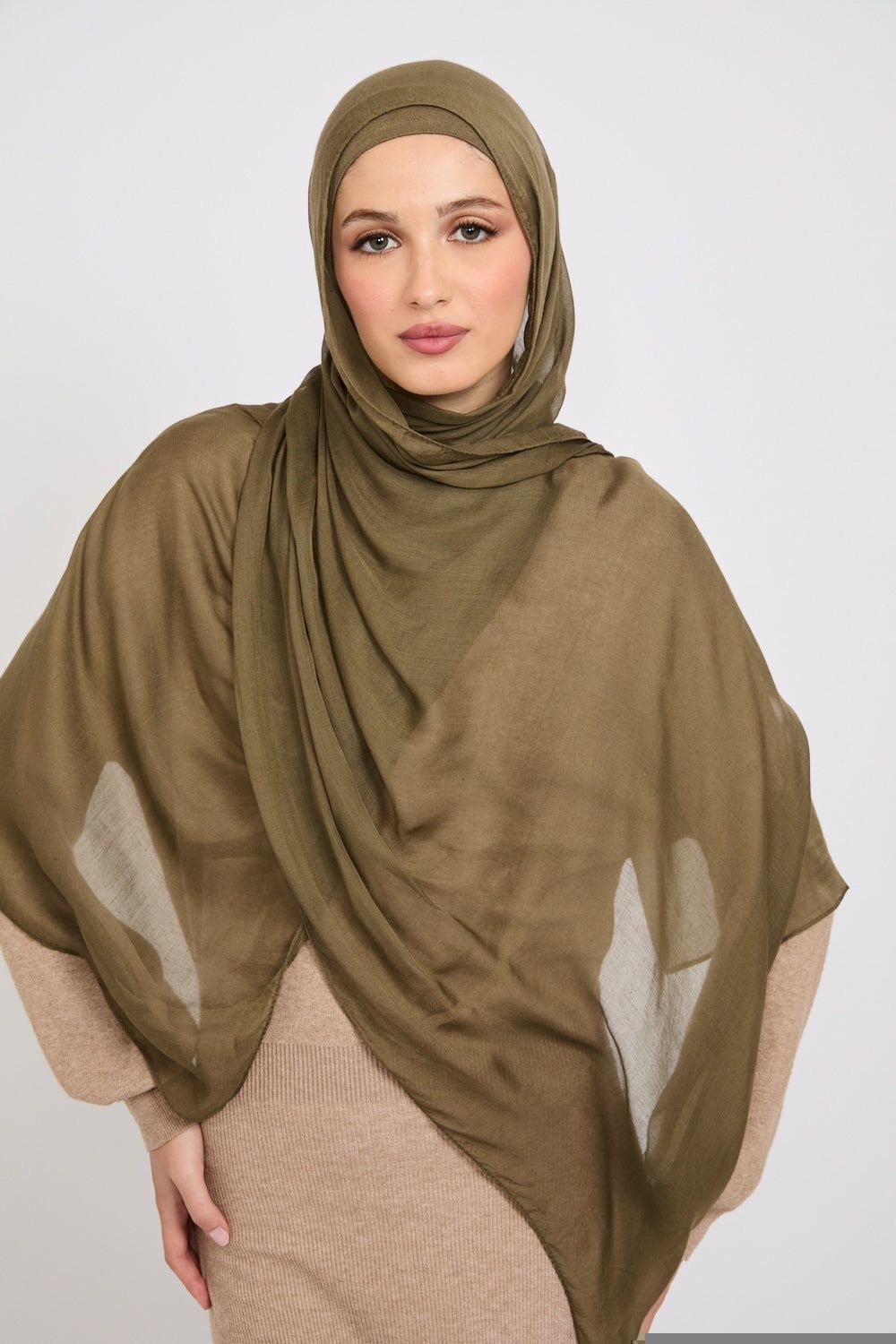 Modal Şal light olive