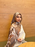 Anatolia Gül Desenli Şal – Vizon