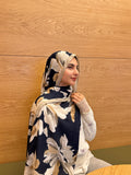 Anatolia Gül Desenli Şal – Lacivert